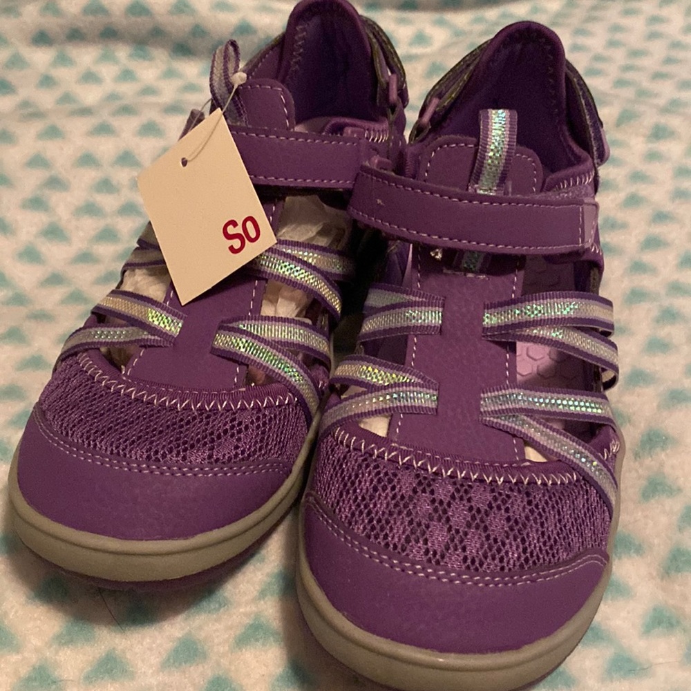 Purple shoes